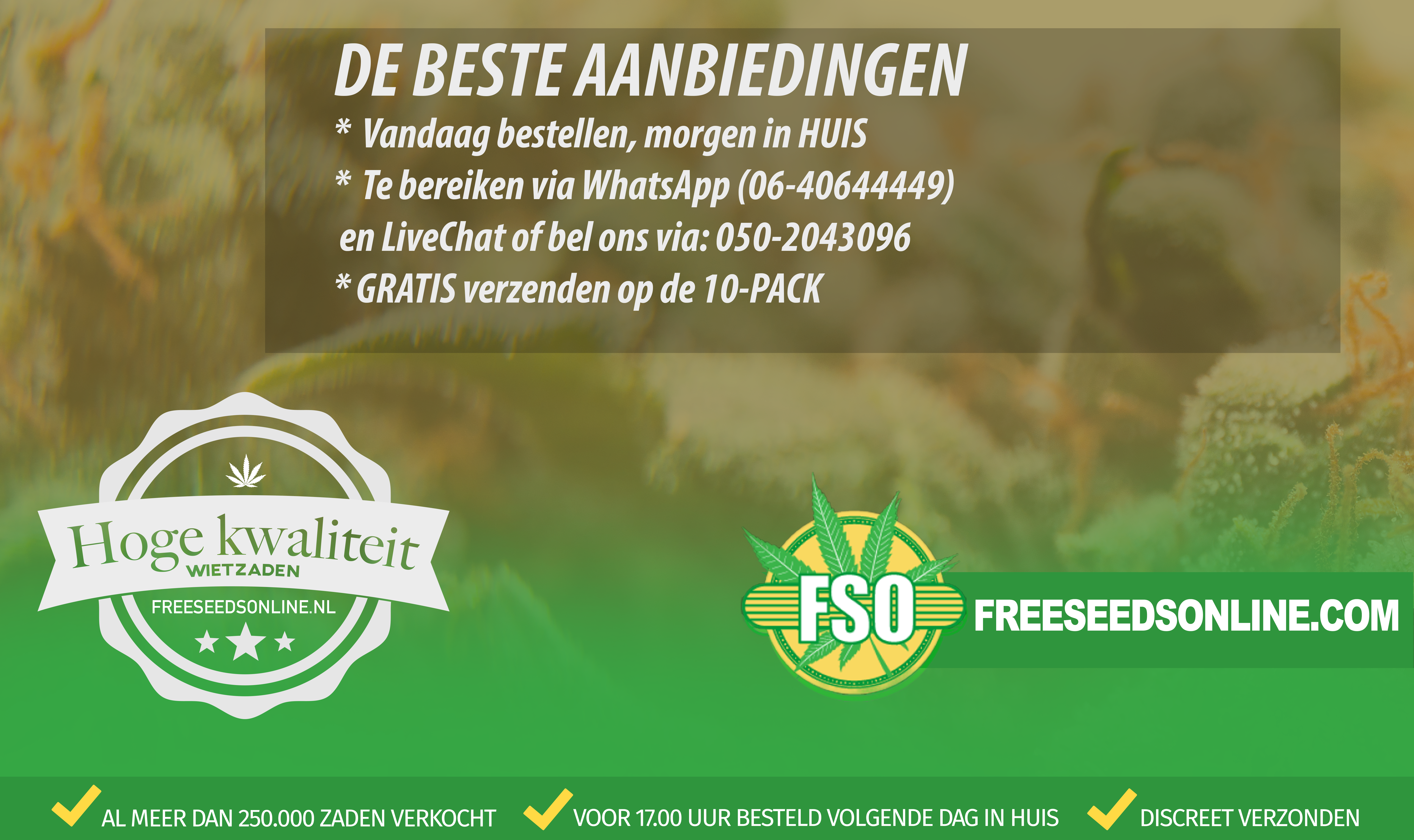 Wietzaden Aanbieding