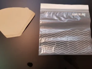 wietzaad ontkiemen in koffiefilter